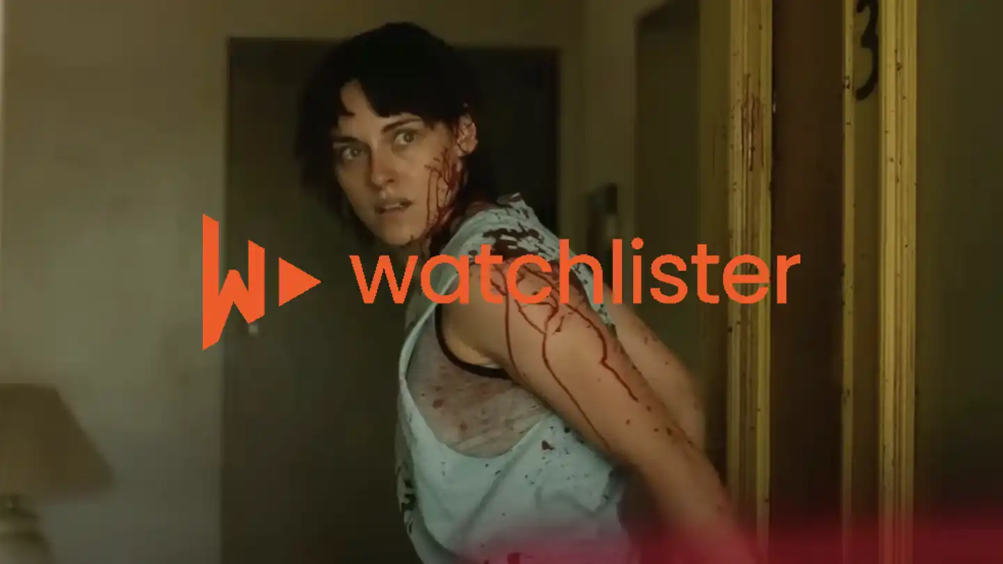 Kirsten Stewart in new movie Love Lies Bleeding. Covered in blood. No idea why.